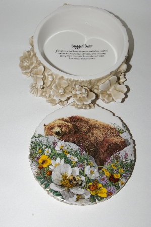 +MBA #61-185  "Bugged Bear" Covered Dish By Bev Doolittle