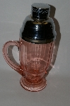 +MBA #61-138  Vintage Pink Depression Glass Cocktail Mixer