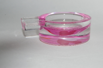 +Small Art Glass "Personal Ashtray With "Hearts"