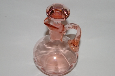 +MBA #63-312  Vintage Pink Depression Glass "Apple Blossom Pink" Cruet