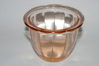+MBA #64-283  Vintage Pink Glass Jelly Jar