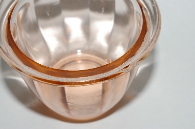 +MBA #64-283  Vintage Pink Glass Jelly Jar