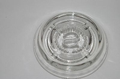 +MBA #64-288        "Beautiful Clear Glass "S" Embossed Ashtray