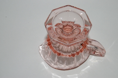 +MBA #64-481  " Vintage Pink Depression Glass Fancy Creamer