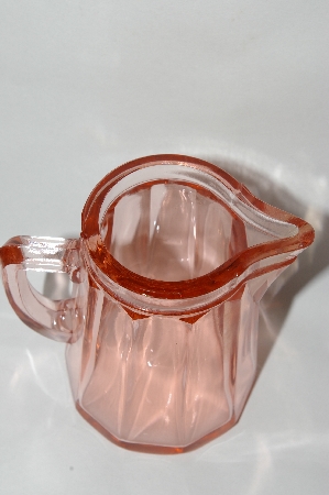 + MBA #64-099  Vintage Pink Depression Glass "Heisey" Hinged Syrup Jug