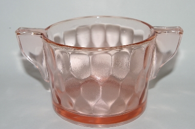 +MBA #64-353  Vintage Pink Depression Glass Sugar Bowl