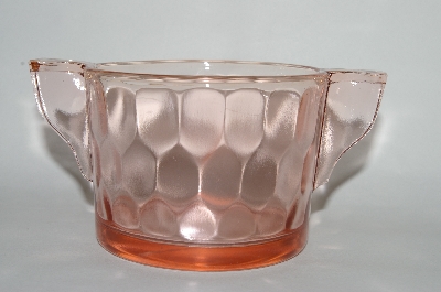 +MBA #64-353  Vintage Pink Depression Glass Sugar Bowl