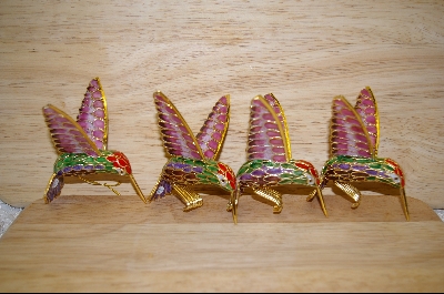 +MBA "Set of 4 Hummingbird Ornaments #5075