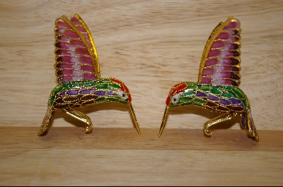 +MBA "Set of 4 Hummingbird Ornaments #5075