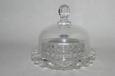 +MBA #65-056   "Salina Glass Covered Butter Dish