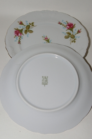 +Wawel "Pink 3 Roses" Bread & Butter Plate Set Of 4