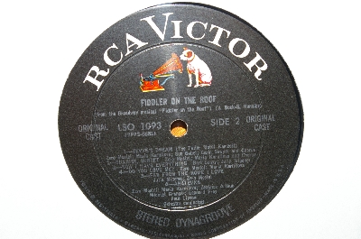 1964 "Fiddler On The Roof" Movie Soundtrack Album