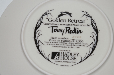 +MBA #68-077  1987 Terry Redlin "Golden Retreat" Collectors Plate