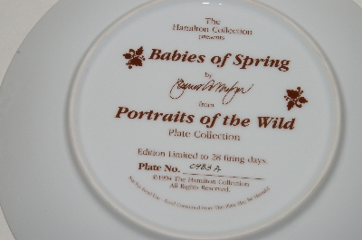 +MBA #69-134  1994  "Babies Of Spring" Collectors Plate Black Bears
