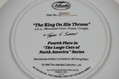 +MBA #69-079  1999 Trevor V. Swanson "The King On His Throne" Collectors Plate
