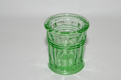 +MBA #69-182  "Vintage Green Glass Tooth Pick Holder