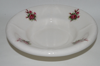 +MBA #69-154  Athena White Ceramic Vanity Bowl With Rose's