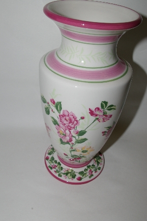 +MBA #69-019  Laura Ashley Home Floral Vase