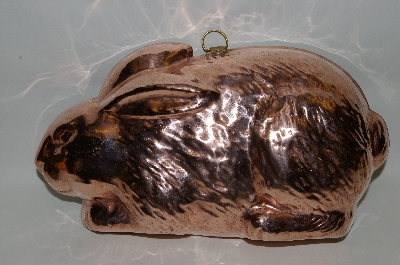 +MBA #71-024  "30 Year Old Copper "Rabbit" Jello Mold