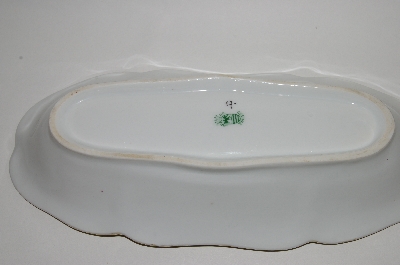 +MBA #62-226  " Vintage Made In Prussia Oblong Rose Dish