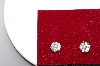 +MBA #80-204    "14k White Gold 1/2 Ct Classic Cluster Diamond Stud Earrings"