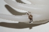 +MBA #80-157    "14k White Gold Champagne Diamond Flower Center Ring