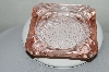 +MBA #81-245  Set Of 2 Vintage Pink Depression Glass Ashtray