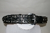 +MBA #82-086  "From The 1970's Studded  Black Leather Belt