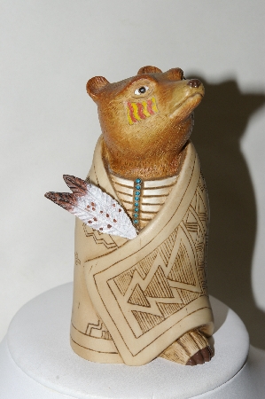 +MBA #82-017  "Hand Carved & Painted Medicine Bear