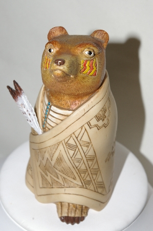 +MBA #82-017  "Hand Carved & Painted Medicine Bear