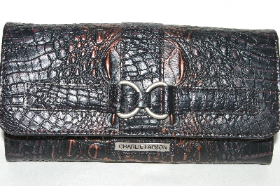 +MBA #82-060   "Charlie Lapson Charcoal "Vercelli" Wallet