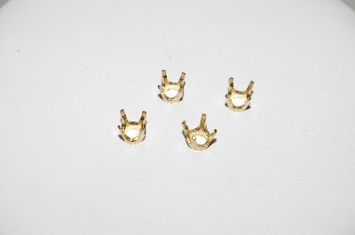 +MBA #85-206   "4 Total  14K Yellow Gold  4 Prong Heads 