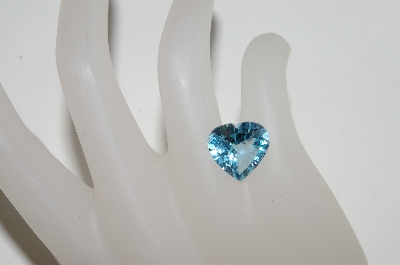 +MBA #85-153  " 7.70 Ct Heart Cut Blue Topaz Stone