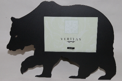+MBA #85-005    "Black Metal Bear Picture Frame"