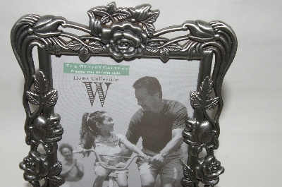 +MBA #87-023   " Pewter Square "Rose Garden" Picture Frame