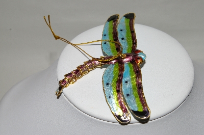 +MBA #87-252  "Purple, Blue & Green Dragonfly Ornament