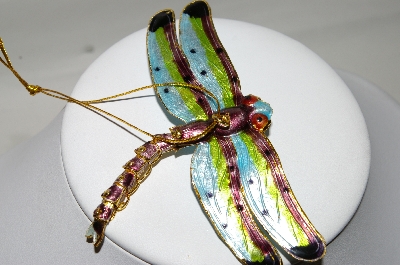+MBA #87-252  "Purple, Blue & Green Dragonfly Ornament