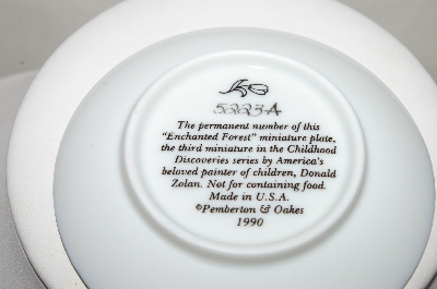 +MBA #89-291   " 1990 Donald Zolan Mini Plate "Enchanted Forest"