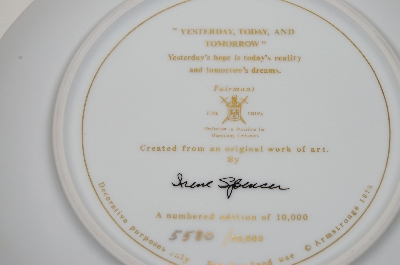 +MBA #89-306 " 1978 Irene Spencer "Yesterday,Today &Tomorrow" Collectors Plate