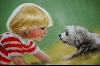 +MBA #6644A  "Children and Pets "Making Friends" 1985