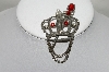 +MBA #87-184   Fashionart Vintage Silver Tone Crown Brooch