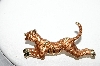 +MBA #97-050 "Vintage Goldtone Hand Painted Small Tiger Pin"