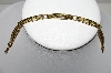 +MBA #96-047  " Spanish Damascene 24K Gold Plate & Black Enamel  Inlay Bracelet" 