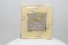 +MBA #E44-076   "Vintage Gold Tone Glass Coated "I Am A Woman Of Faith" Pin