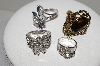**MBA #E45-073   "Vintage Lot Of 4 Rings"