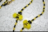 +MBA #6560  "Yellow & Black Lamp Work Bumble Bees