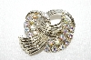 **MBA #E48-087   "Vintage Goldtone AB Crystal Pin"