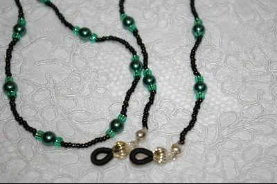 +MBA #6523  "Green Glass Pearls"