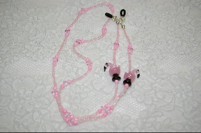 +MBA #6464  "Pink Flamingos With Pink Beads