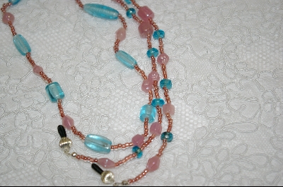 + MBA #6400  " Turquoise Colored Glass Beads